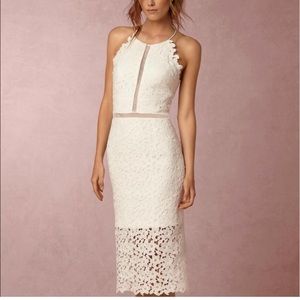 Cynthia Rowley White Lace Halter Dress - size 6